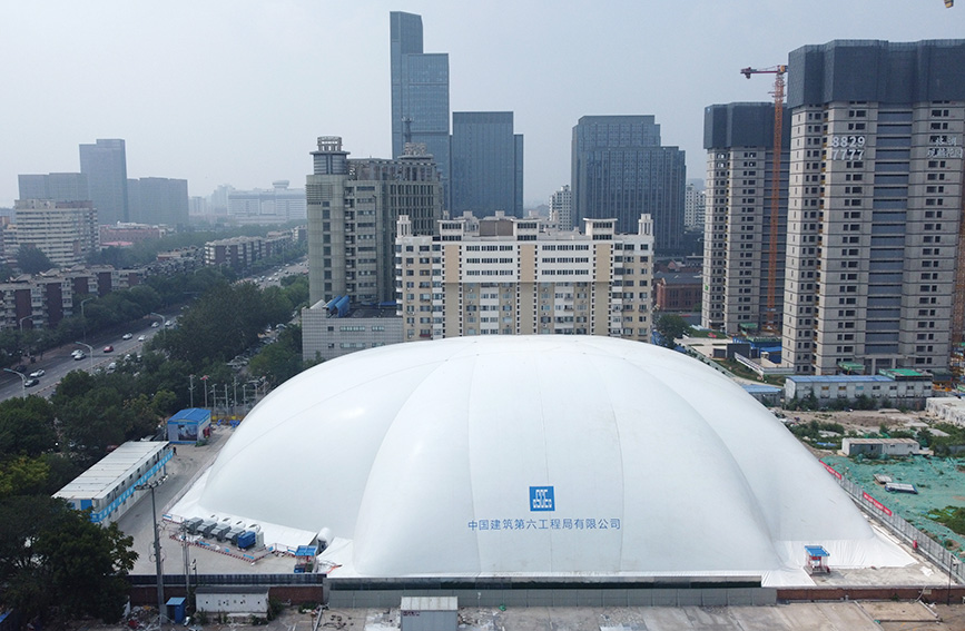 “膜法”让建筑工地“静”“净”有方